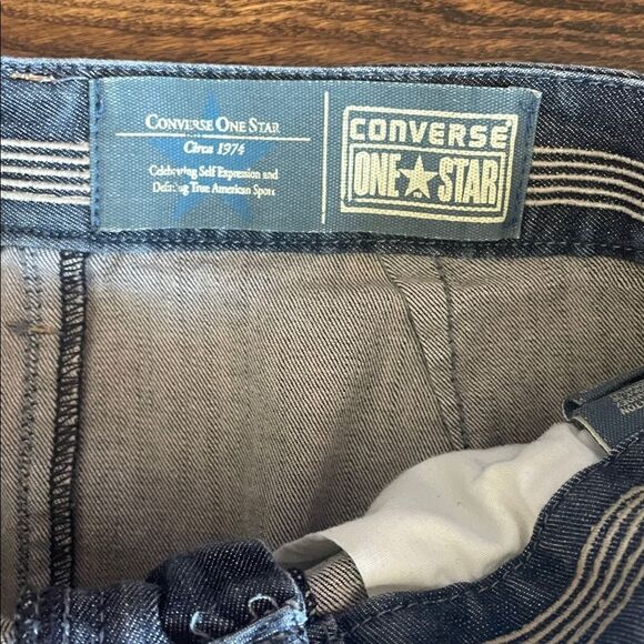 Denim Jean Mini Skirt Medium Wash Size 4 Stretch - Picture 3 of 8